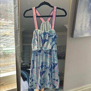 Lilly Pulitzer Blue and Pink Floral Dress